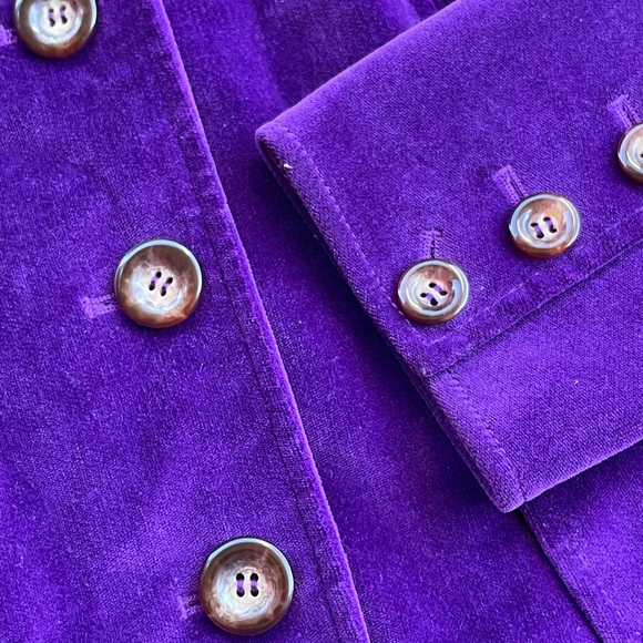 Purple button down blazer - Picture 7 of 11